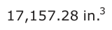 Answer B: 17,157.28 in.3