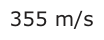 Answer B: 355 m/s