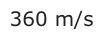Answer C: 360 m/s