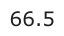 Answer B: 66.5