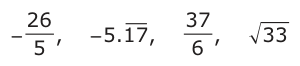 Answer A: −− ,26 37 −− 5.17, 33 5 6 ,