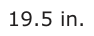 Answer B: 19.5 in.