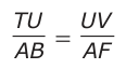 Answer B: TUAB = UVAF