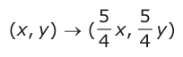 Answer C: (,xy) o ( x,5 5 y ) 4 4
