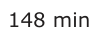 Answer A: 148 min