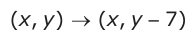 Answer A: (,xy) o (xy, 7)