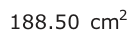 Answer D: 188.50 cm2