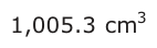 Answer C: 1,005.3 cm3