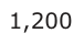 Answer A: 1,200