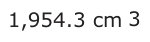 Answer A: 1,954.3 cm 3