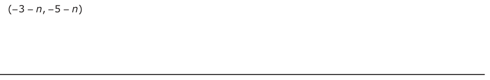 Answer D: (3−−−− n, −−−5 − n)