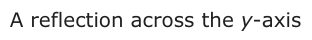 Answer B: A reflection across the y-axis