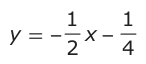 Answer A: y = 1− −− 2 x − 14