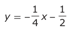 Answer C: y = 1− −− 4 x − 12