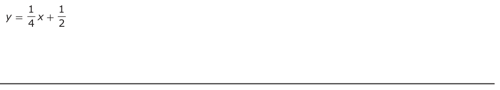 Answer D: y = 14 x + 12