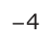 Answer A: − 4−