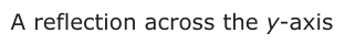 Answer B: A reflection across the y-axis