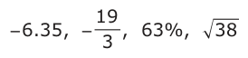 Answer A: − −− 6.35, − ,19 63%, 38 3