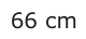 Answer A: 66 cm