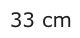 Answer C: 33 cm