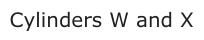 Answer B: Cylinders W and X