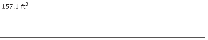 Answer D: 157.1 ft 3