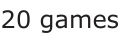 Answer B: 20 games