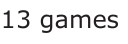 Answer C: 13 games