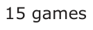 Answer D: 15 games