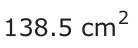 Answer C: 2138.5 cm