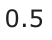 Answer A: 0.5