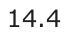 Answer D: 14.4
