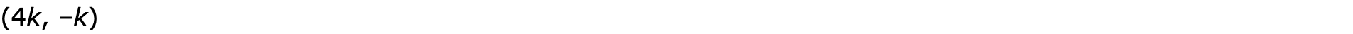 (4k, –k)